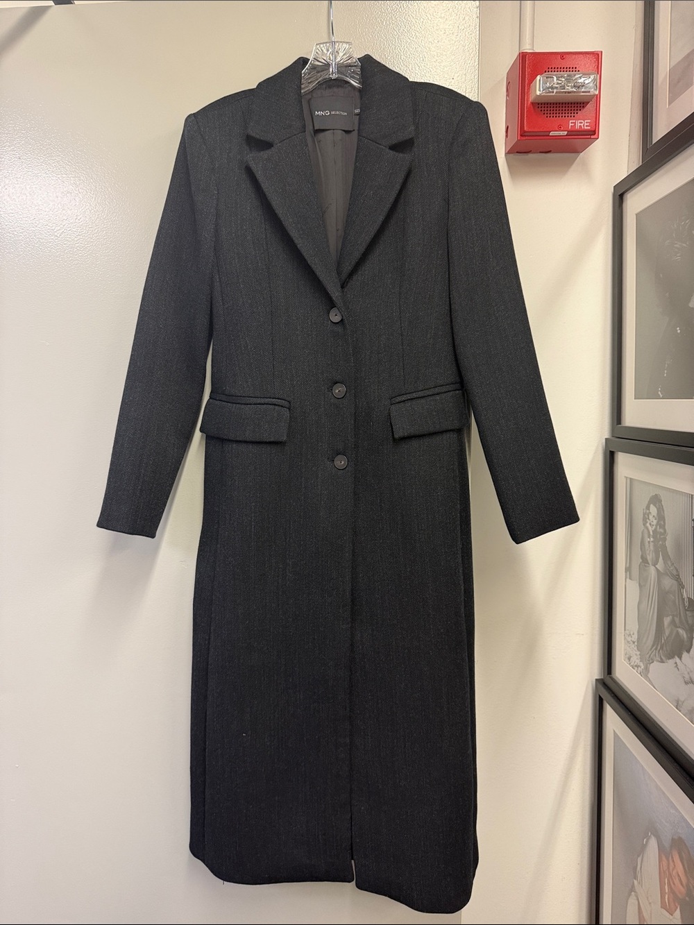 Classic Black Long Women's Coat